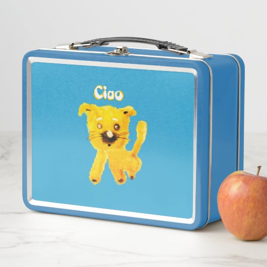 Joyful Cartoon Animals – Whimsical Kids Lunch Box (In situ)