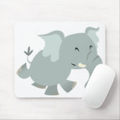 Joyful Cartoon Elephant Mousepad Muismat (Met muis)