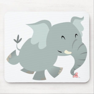Joyful Cartoon Elephant Mousepad Muismat