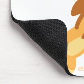 Joyful Cartoon Lion mousepad Muismat (Hoek)