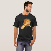Joyful Cartoon Lion T-shirt (Voorkant volledig)