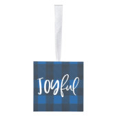 Joyful check multi foto kerstdecoratie decoratie (Rechts)