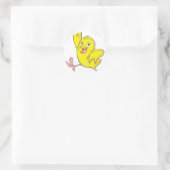 Joyful Chick Baby Chicken Ronde Sticker (Tas)