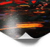 Joyful Child Playing with Birds Sunrise Water Foto Afdruk (Hoek)