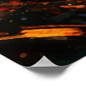 Joyful Child Playing with Birds Sunrise Water Poster (Hoek)