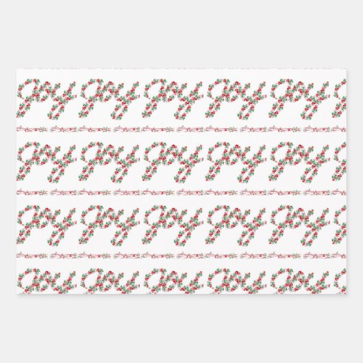 Joyful Christmas combo Inpakpapier Vel (Voorkant 3)