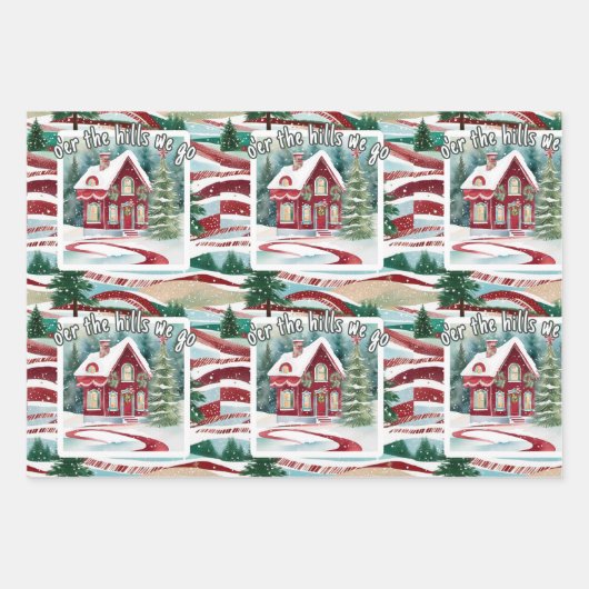 Joyful Christmas combo Inpakpapier Vel (Voorkant)