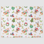 Joyful Christmas Design Tissue Paper for presents  Tissuepapier (Voorkant)