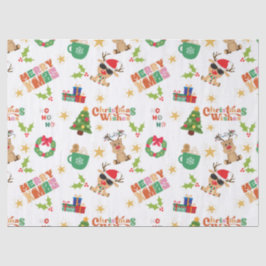 Joyful Christmas Design Tissue Paper for presents  Tissuepapier