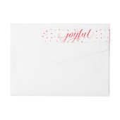 JOYFUL CHRISTMAS HOLIDAY stijlvolle kalligrafie ro (Achterkant)