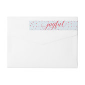 JOYFUL CHRISTMAS HOLIDAY stijlvolle kalligrafie ro (Achterkant)