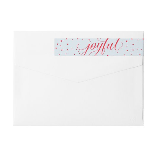 JOYFUL CHRISTMAS HOLIDAY stijlvolle kalligrafie ro (Achterkant)