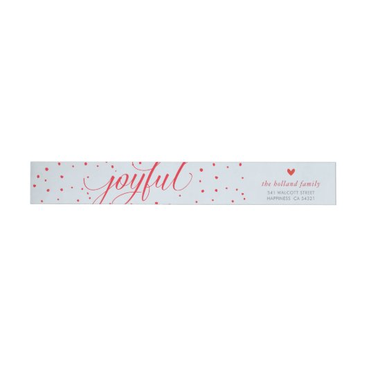 JOYFUL CHRISTMAS HOLIDAY stijlvolle kalligrafie ro (Individueel)