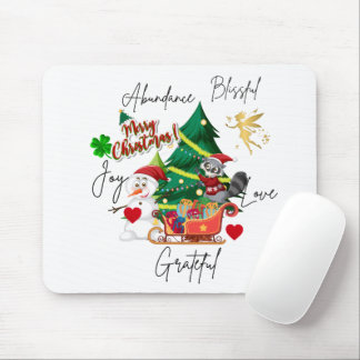 Joyful Christmas Mouse Pad | Holiday Desk Gift Muismat