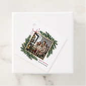 Joyful Christmas Personalized Family Photo Favor T Bedankjes Labels (In situ)