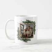 Joyful Christmas Photo Frame Personalized Family  Koffiemok (Links)