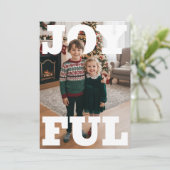 Joyful Christmas PhotoPop Card Feestdagenkaart (Staand voorkant)