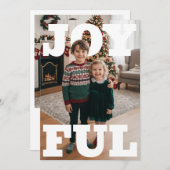 Joyful Christmas PhotoPop Card Feestdagenkaart (Voorkant / Achterkant)