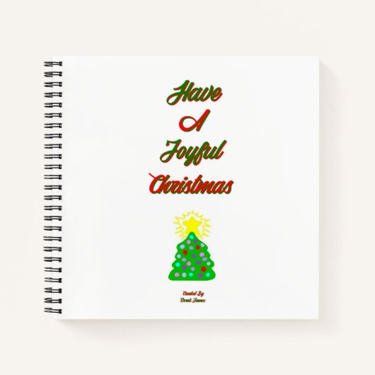 Joyful Christmas Spiral Notitieboek (Voorkant)