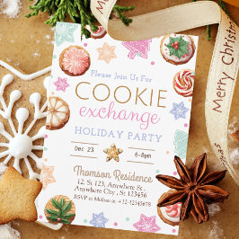 Joyful Christmas Waterverf Cookie Exchange Kaart