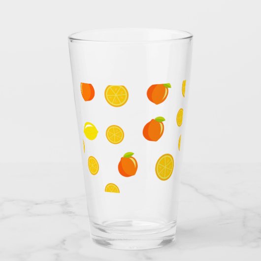 Joyful Citrus: Lemons & Sinaasappels Glas (Voorkant)