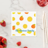 Joyful Citrus: Lemons & Sinaasappels Servet (Insitu)