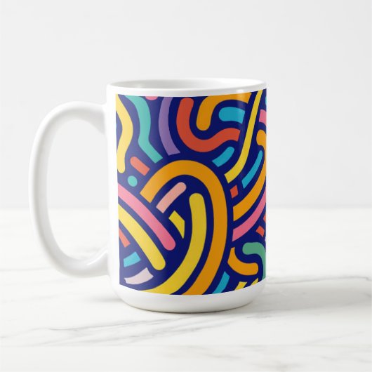 Joyful Color Pattern Mug Koffiemok (Links)