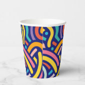 Joyful Color Pattern  Papieren Bekers (Rechts)