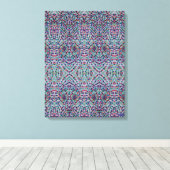 Joyful Confetti Mosaic III Stretched Canvas Print (Insitu (Houten vloer))