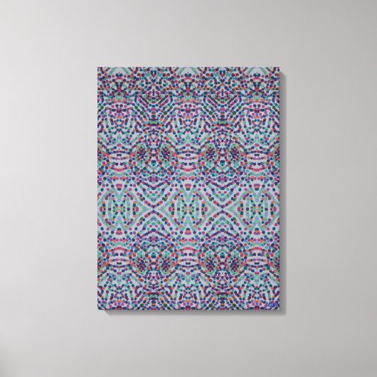 Joyful Confetti Mosaic III Stretched Canvas Print (Voorkant)