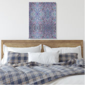 Joyful Confetti Mosaic Stretched Canvas Print (Insitu (Slaapkamer))
