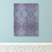 Joyful Confetti Mosaic Stretched Canvas Print (Insitu (Houten vloer))
