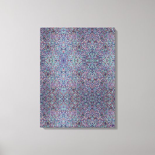 Joyful Confetti Mosaic Stretched Canvas Print (Voorkant)