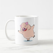 Joyful Dancing Pig Koffiemok (Links)