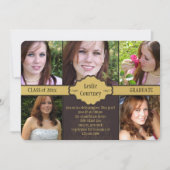 Joyful Day Foto Afstuderen Uitnodiging (Voorkant)