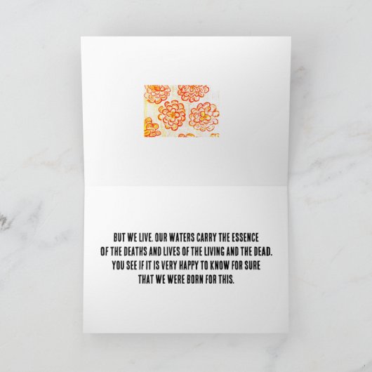 Joyful Destiny Gevouwen Wenskaart Kaart (Binnen)