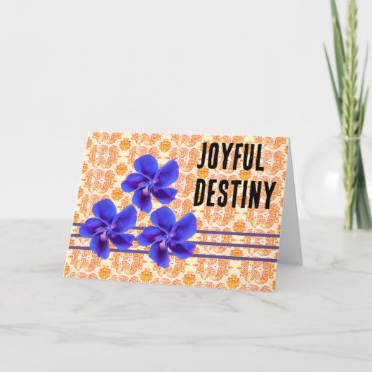 Joyful Destiny Gevouwen Wenskaart Kaart (Voorkant)