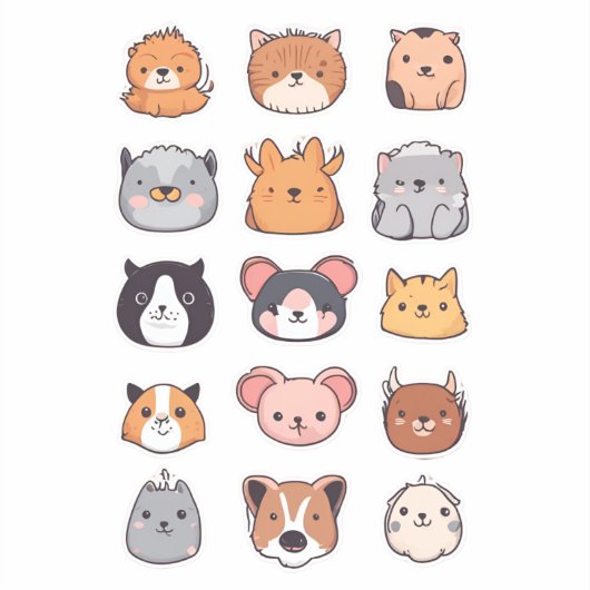 Joyful Dierenmetgezellen Sticker Pack (Voorkant)