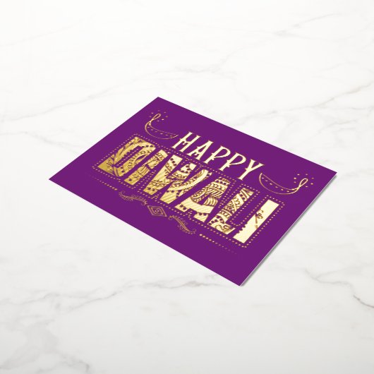 Joyful Diwali Briefkaart (Gedraaid)