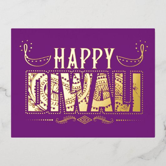 Joyful Diwali Briefkaart (Voorkant)
