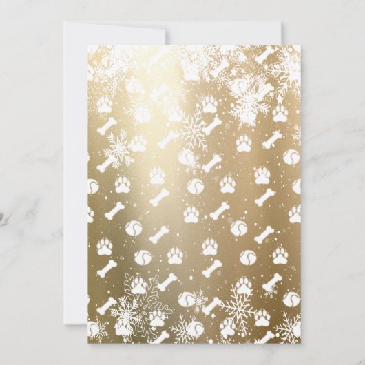 Joyful,Dog Paws met kerstmis (Achterkant)