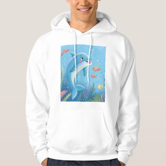 Joyful Dolphin Moments Hoodie (Voorkant)