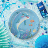 Joyful Dolphin Moments Papieren Bordje (Feest)