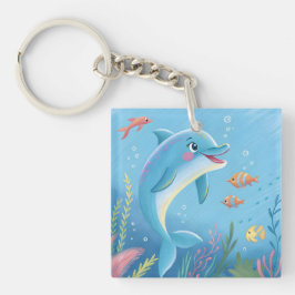 Joyful Dolphin Moments Sleutelhanger