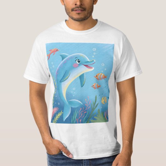 Joyful Dolphin Moments T-shirt (Voorkant)