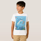 Joyful Dolphin Moments T-shirt (Voorkant volledig)