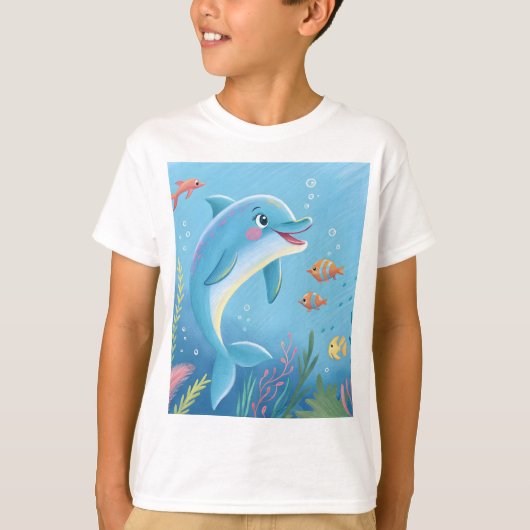 Joyful Dolphin Moments T-shirt (Voorkant)
