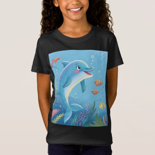 Joyful Dolphin Moments T-shirt (Voorkant)