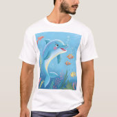 Joyful Dolphin Moments T-shirt (Voorkant)