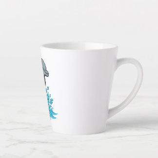 Joyful Dolphin Splash - Latte Mug Latte Mok
